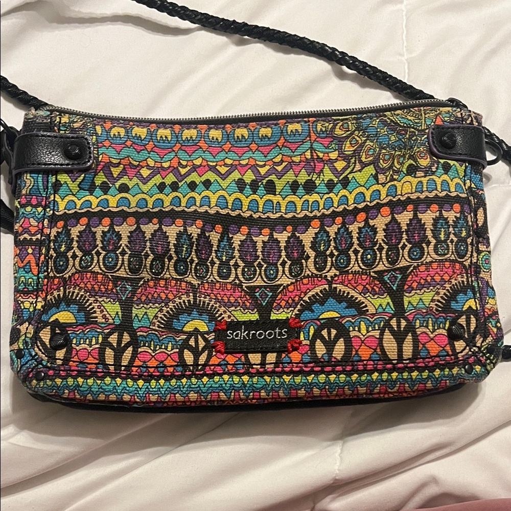 Sakroots Colorful Patterned Crossbody Bag